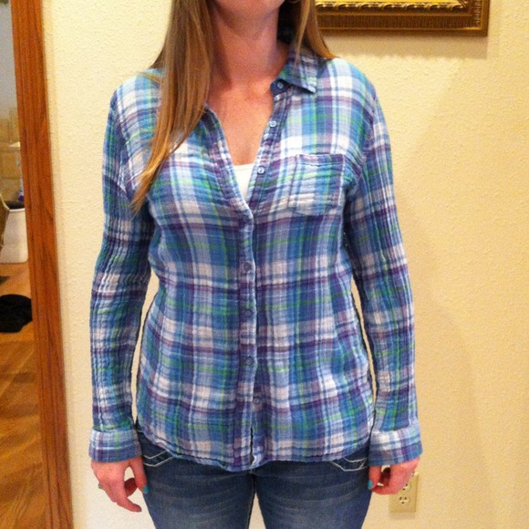 Button Up Plaid Shirt