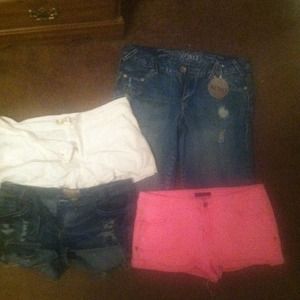 Four pairs shorts