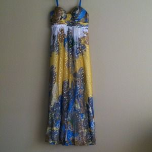 Paisley long dress