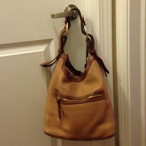 Dooney and Bourke used tan leather bag