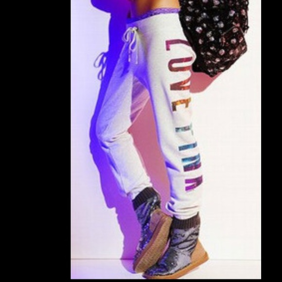 Sold Victorias Secret Rainbow Pants NWT