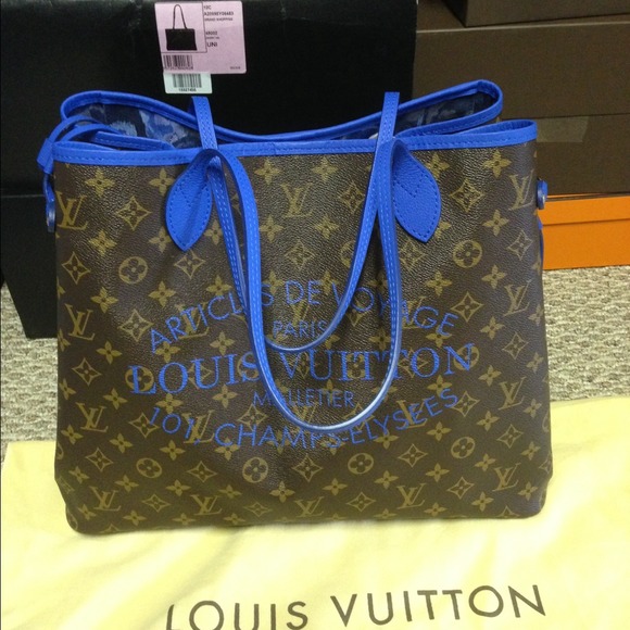 ⛔️Sold on eBay⛔️💯Auth Louis Vuitton  Ikat Blu GM