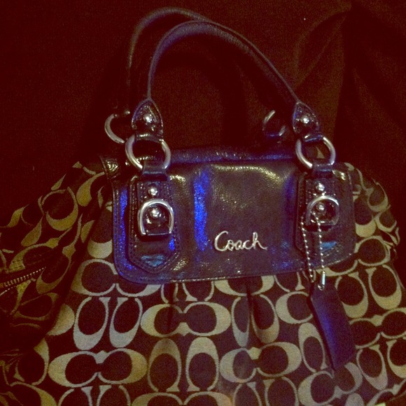 Authentic Coach bowler style handbag