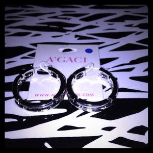 🚫SOLD🚫Silver hoop earrings