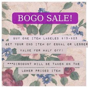 BOGO SALE!!!
