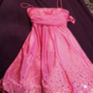 Pink party dress