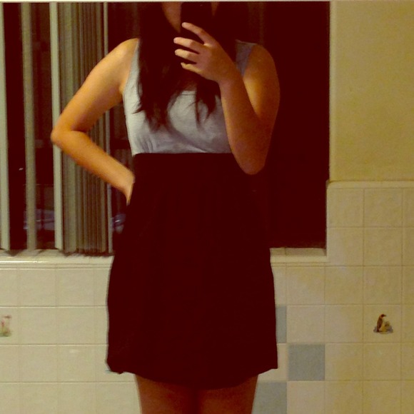 Black and grey dress