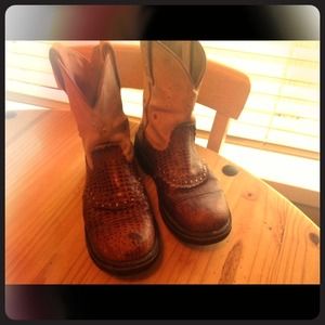 Ariat FatBaby Boots Alligator Print 9.5 B