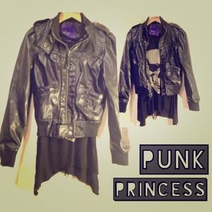 Faux Leather Moto Jacket