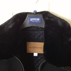 Never worn Liz Claiborne wool coat - black