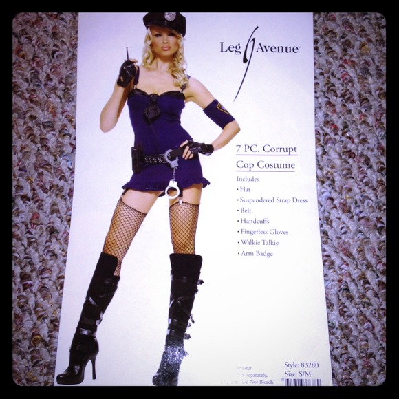 7 Piece BRAND NEW HOT Cop Costume