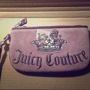 Juicy Couture velour wristlet/clutch