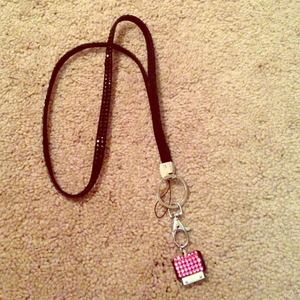 HOLDING NWOT 💕Bedazzled Lanyard Iphone 4/4S