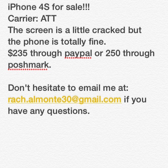 I'm selling my iPhone 4S, I really need the money