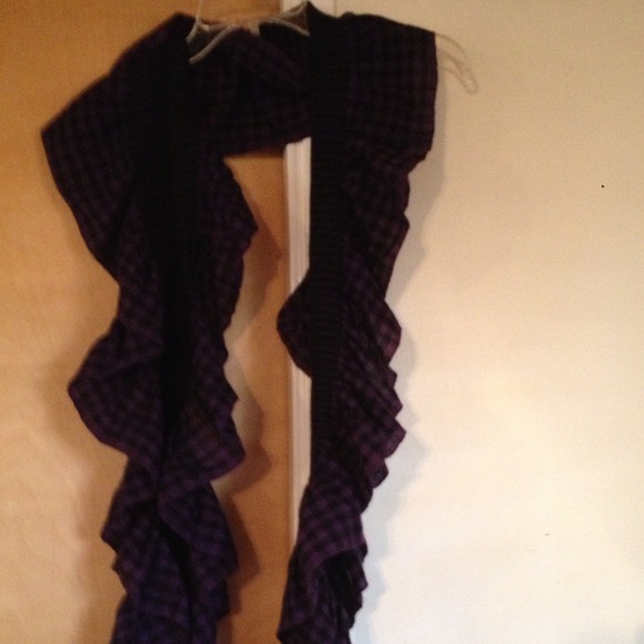 💜♦Purple and Black square scarf