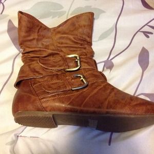 Brown ankle boots