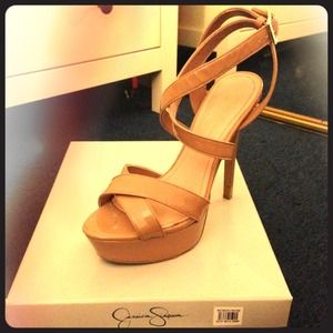 Jessica Simpson JS-BLAIREE Nude Patent Heels 👠✨