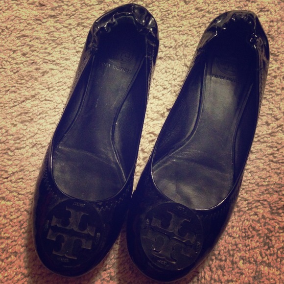 Black Tory burch flats