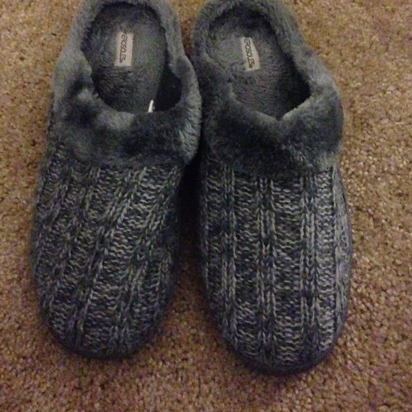 Grey slippers !