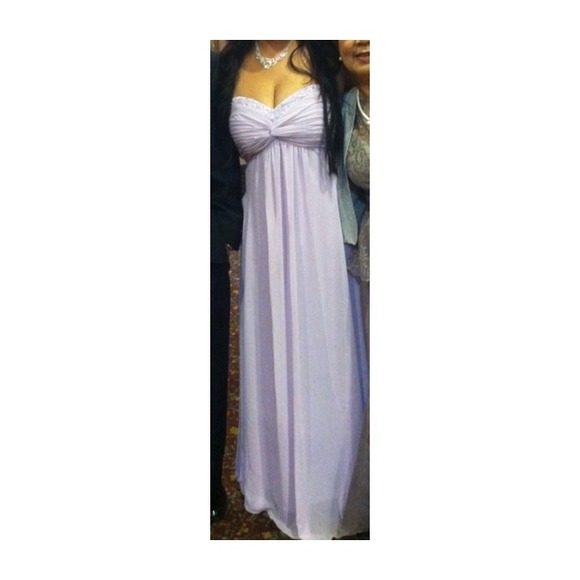 Long lavender bridesmaid/prom/dance dress