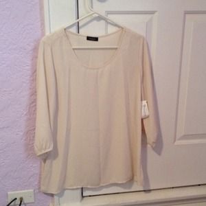 Necessary Clothing large cream color top