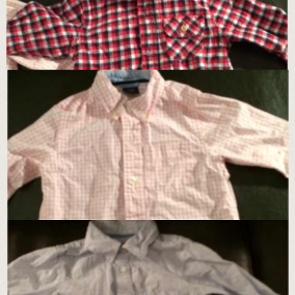 SOLD IN BUNDLE THREE TODDLER BOYS BUTTON UP SHIRTS