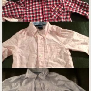 SOLD IN BUNDLE THREE TODDLER BOYS BUTTON UP SHIRTS