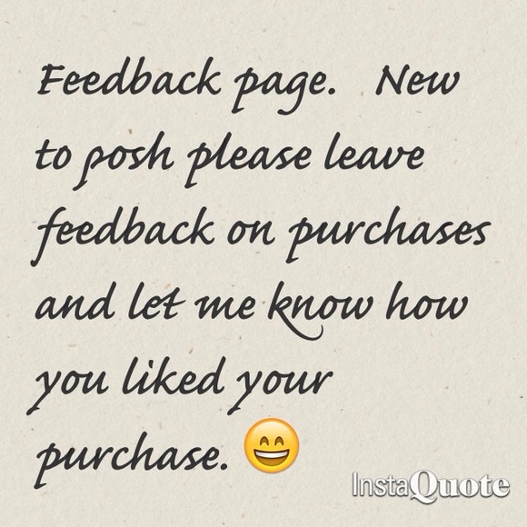 Feedback page
