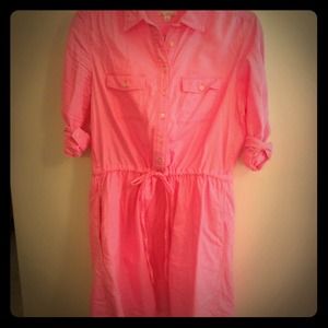 Gap pink safari dress