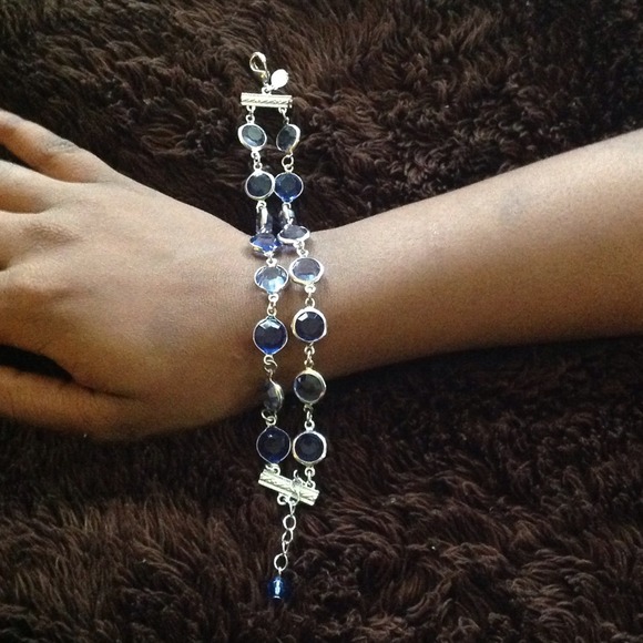 Cute Blue stone and silver bracelet