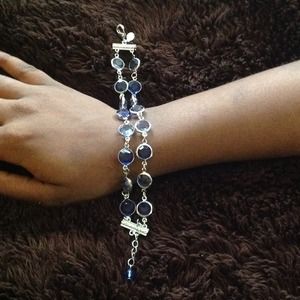 Cute Blue stone and silver bracelet