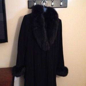Ellen Tracy fur lined jacket
