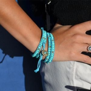Brand new teal wrap bracelet
