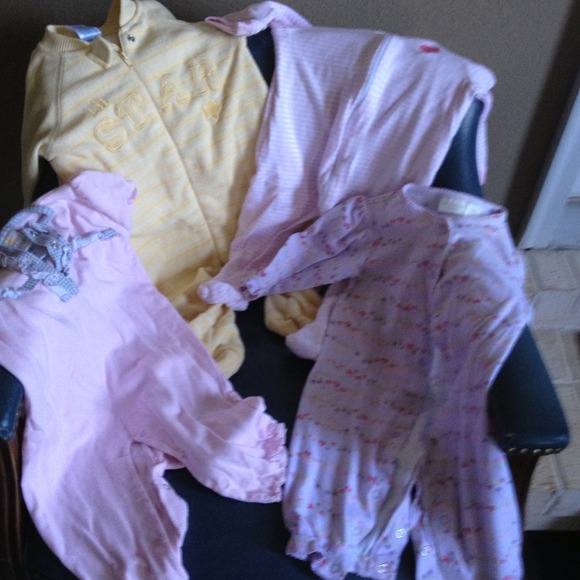 BUNDLE!! Baby Girl Sleepers