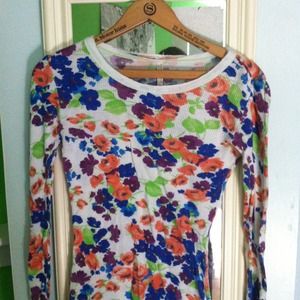 Free people floral longsleeve shirt