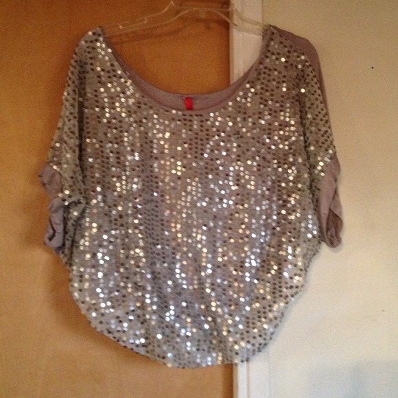 Grey Sequins shirt