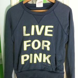 Dark blue Victoria's Secret crew neck sweatshirt!