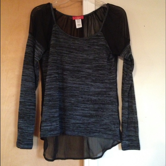 💙♦blue/black blouse