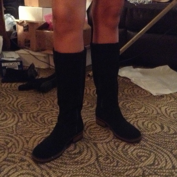 Suede Riding boots.