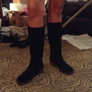 Suede Riding boots.