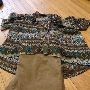 Cute high low styled tribal shirt