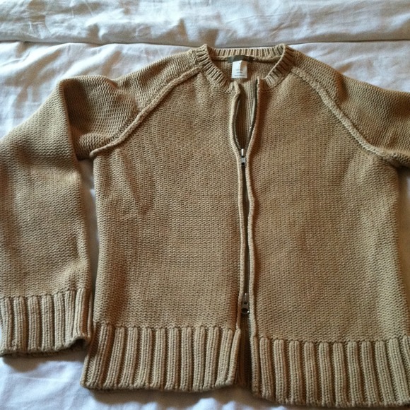 J Crew tan sweater