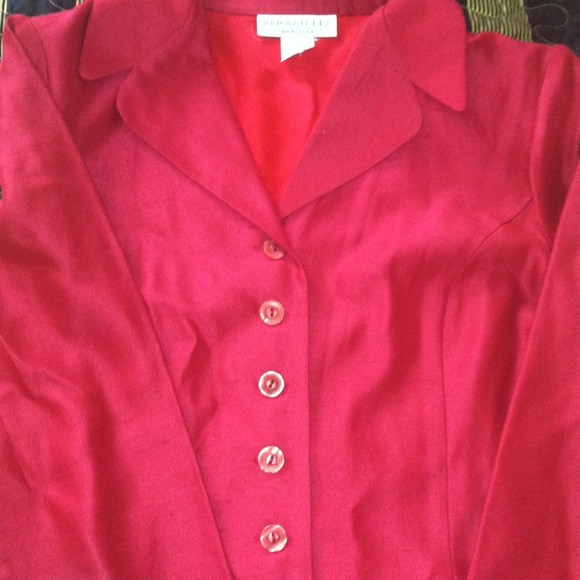 Red,plus size,blazer