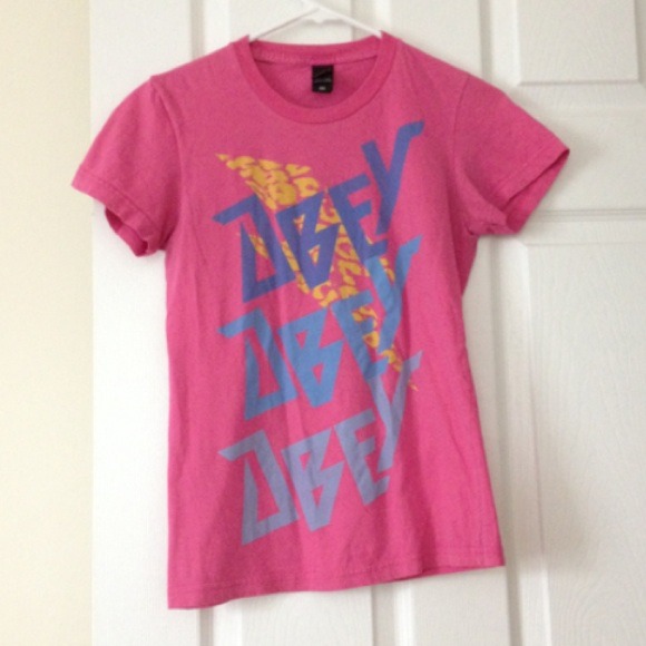 Hot Pink Obey tee
