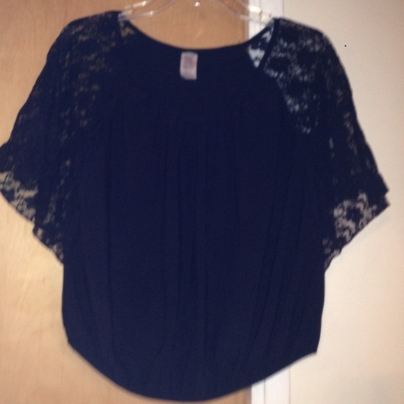 Black & Lace Top