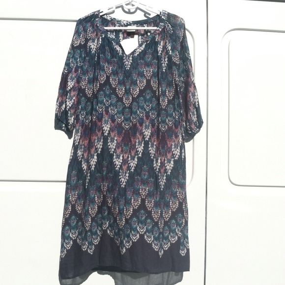 Jewel toned, tribal inspired pattern dress - Picture 1 of 1