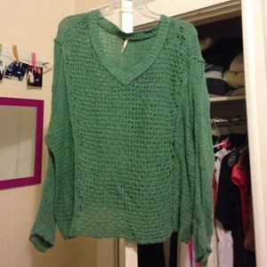 Turquoise sweater from Free People