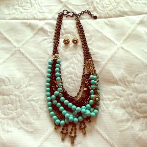 Stella & Dot Marchesa Necklace and earrings bundle