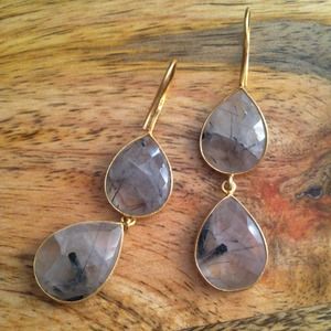 handmade Jewelry - Final price🎉 Tourmalated quartz earrings handmade Jewelry - Final price🎉 Tourmalated quartz earrings