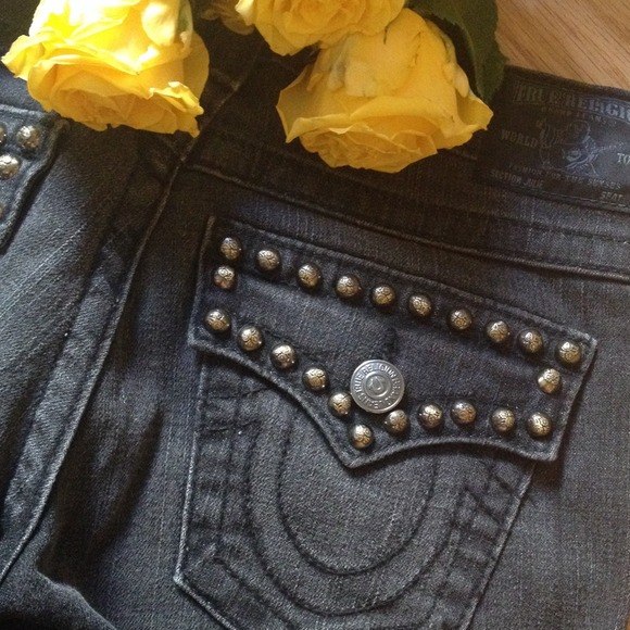 TrueReligion Studded carbongray jeans Price Drop🎉 - Picture 2 of 3